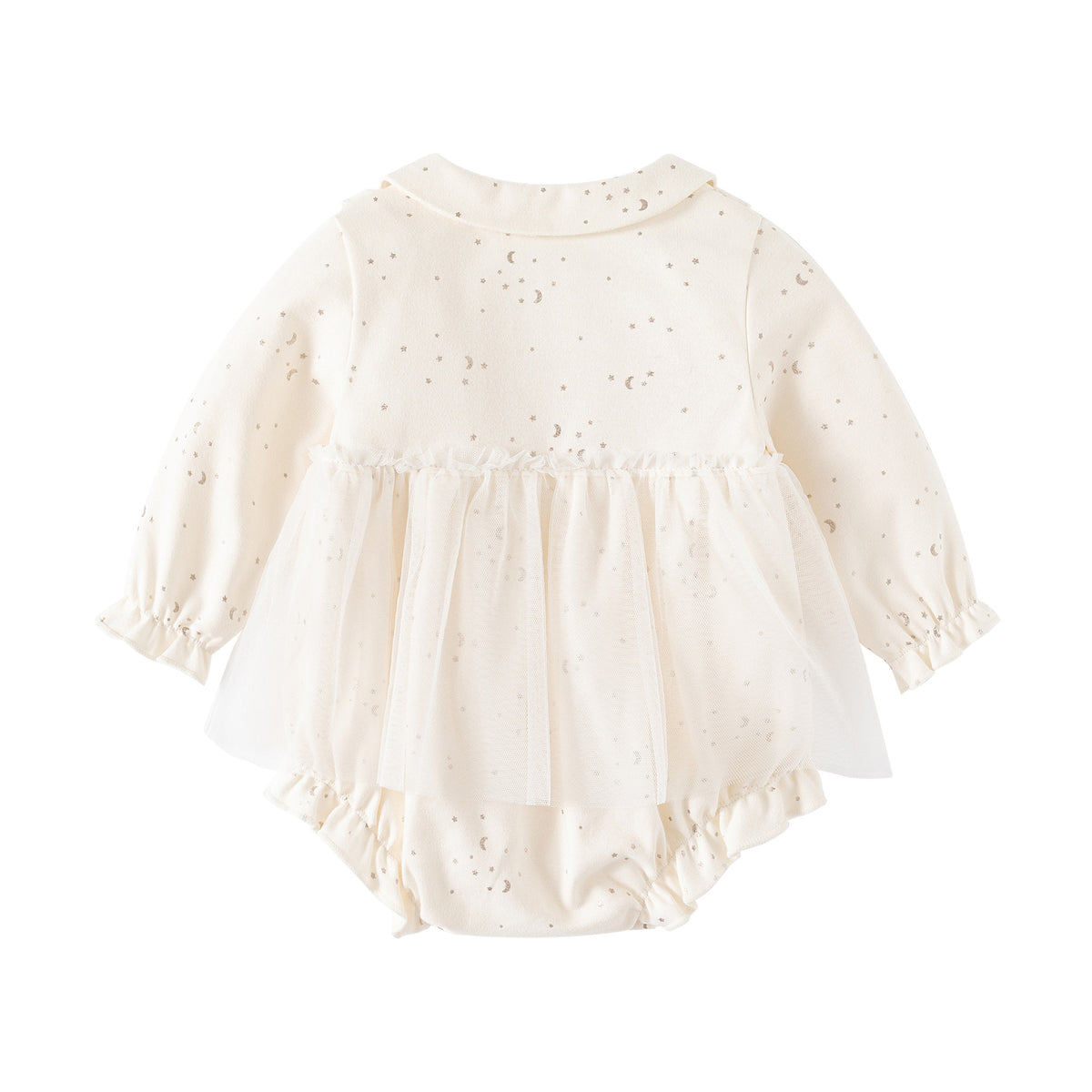 Long Sleeve Peter Pan Collar Romper Baby Clothing Cotton Onesie Sweet Girl Bodysuit Dress