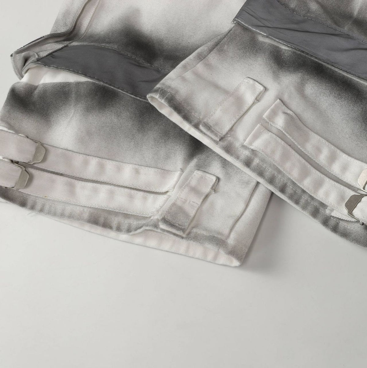 Street Style High-Quality Washed Workwear Pocket Detachable Denim Long Pants
